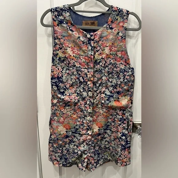 Karen Zambos Ditsy Colton Floral Romper Size Small - Picture 3 of 11